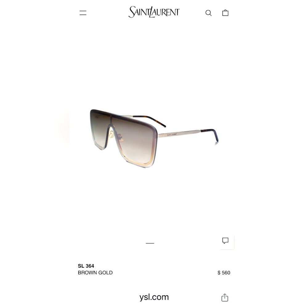 Saint Laurent Sunglasses Brown/gold frame